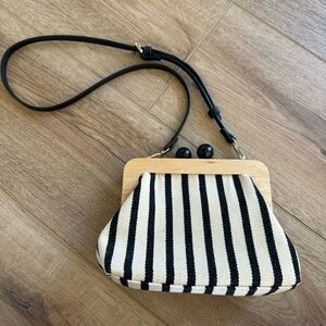 Zara Stripe Clutch